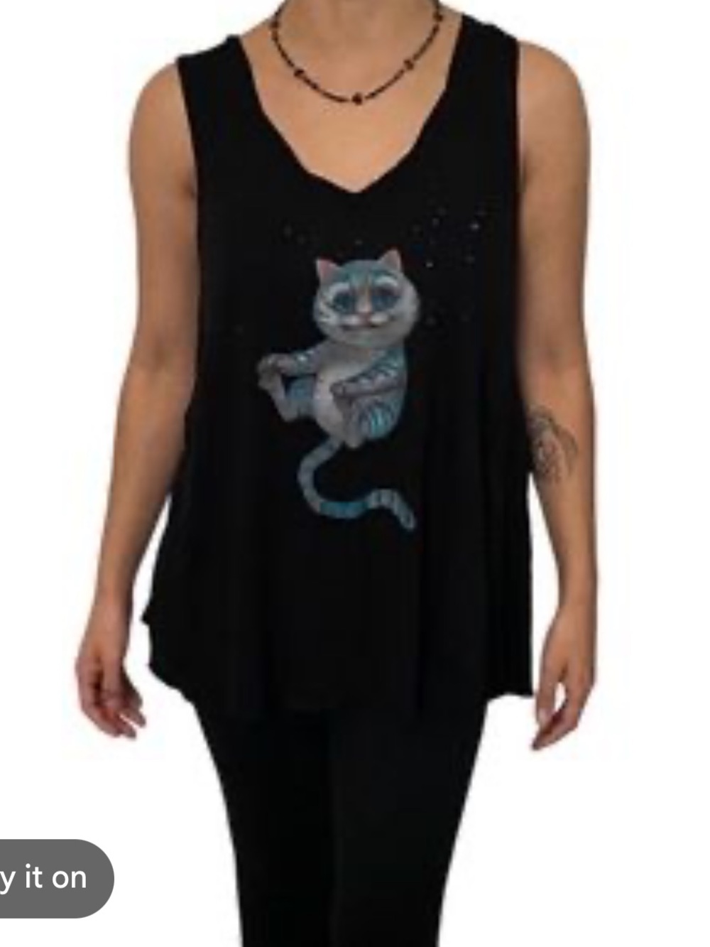 Disney Alice Through the Looking Glass Cheshire Cat Tank Top Large